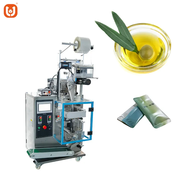 Automatic vertical oil packing filling machine liquid irregular shaped sachet olive oil packaging machine
