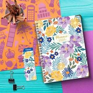 Benutzer definierter Druck 2024 Hardcover A5 Spiral papier Notizbuch Tagebuch Journal Agenda Täglich Wöchentlich Monatlich Organizer Planer Notizbuch - Product Image 2