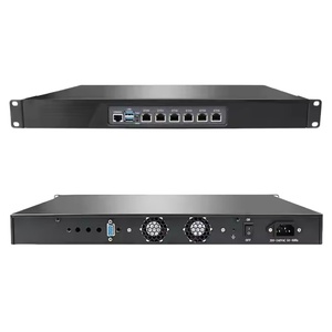CAIXUNIPC 1U chasis de montaje en rack Servidor de PC 6LAN 2,5G I226 puertos Ethernet DDR4 Servidor de cortafuegos Industrial ordenador