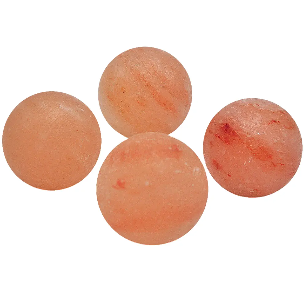 Kit de masaje corporal rosa, sal del himalaya, piedra caliente de cristal de roca para terapia de Spa, relajante, alivio del dolor, venta al por mayor