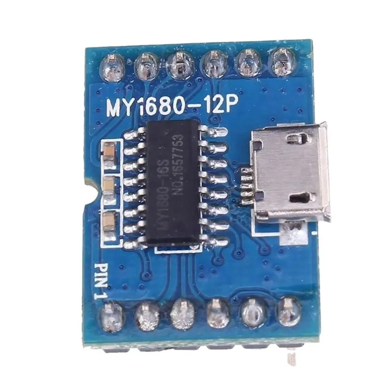 MY1680 MP3 de voz Módulo de SCM serie Chip de música Control de placa para USB descargar Flash almacenamiento de música