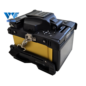 Wf680 ftth fibra fusão splicer, alta sensível 4.3 polegada tela sensível ao toque anti-choque valor do arco automático e calibração da posição