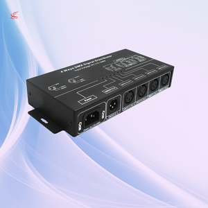 Система светодиодного освещения DMX разветвитель сигнала DMX124 AC100-240V 4CH DMX контроллер DMX rgbw усилитель - Product Image 2