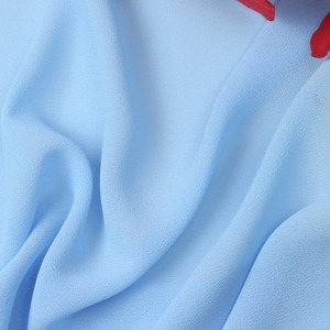 Drapable 150Cm 95gsm Đồng Bằng Nhuộm Màu Rắn 100% Polyester 75D Ngọc Trai Voan Vải Cho Trang Phục - Product Image 5