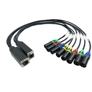 Conector XLR macho/hembra de 4 canales y 3 pines, adaptador de interfaz de Audio, convertidor de red RJ45 CAT6 para mezclador de micrófono y altavoz - Product Image 3