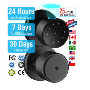 Te' te' Smart digitale catenaccio elettrico blocco impronta digitale manopola chiave per porte in legno alluminio dati compatibilità SDK IP - Product Image 1