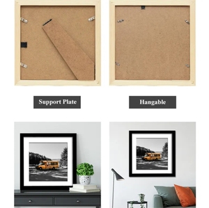 Duvarlara bağımsız olarak monte edilebilen Modern tarzda ahşap resim çerçeveleri - Product Image 5