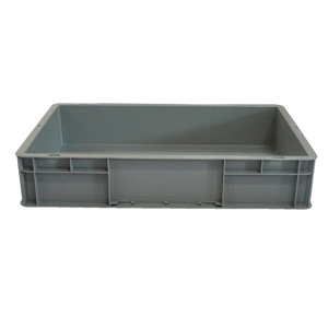 Economical Euro <strong>Size</strong> HDPE Plastic Containers <strong>Stackable</strong> Logistic Storage <strong>Crates</strong> for Mechanized Handling and Warehousing - Product Image 3