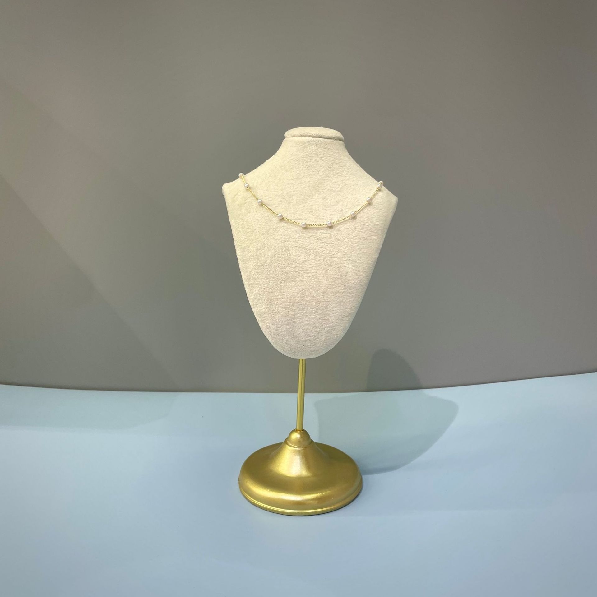 Gold+Beige Mannequin stand