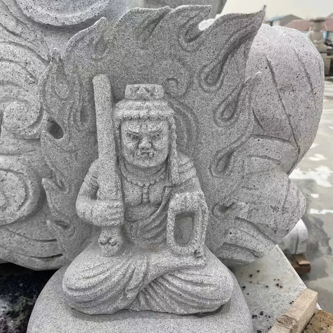 Sculptures en pierre de granit japonaise, cm, acalatha Fudo yoo