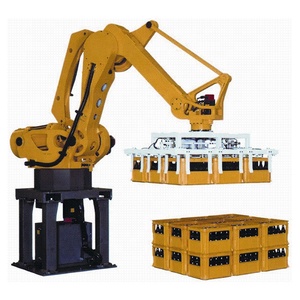 Sistema paletizador robótico de alta eficiencia, máquina paletizadora robótica automatizada, máquina paletizadora de brazo robótico automático de cartón de bolsas