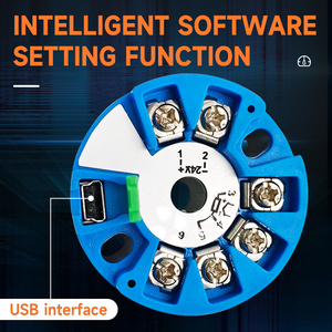 Transmisor de temperatura analógico de entrada universal 4-20ma con instrumentos OEM y ODM personalizables de montaje circular