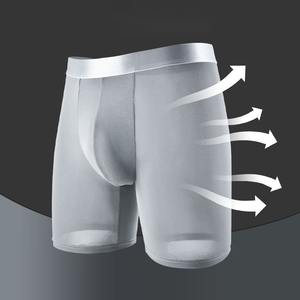 Boxer con <span class=keywords><strong>Design</strong></span> personalizzato con Logo da uomo di alta qualità in cotone 100% traspirante senza soluzione di continuità con stampa a vita monouso