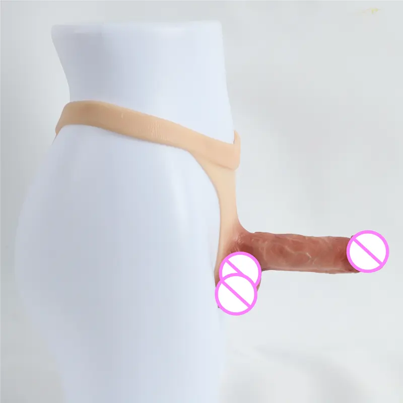 Ropa interior sexual lésbica con consolador dentro de las mujeres Masturbación Usable Correa realista en consolador bragas pene artificial para mujeres