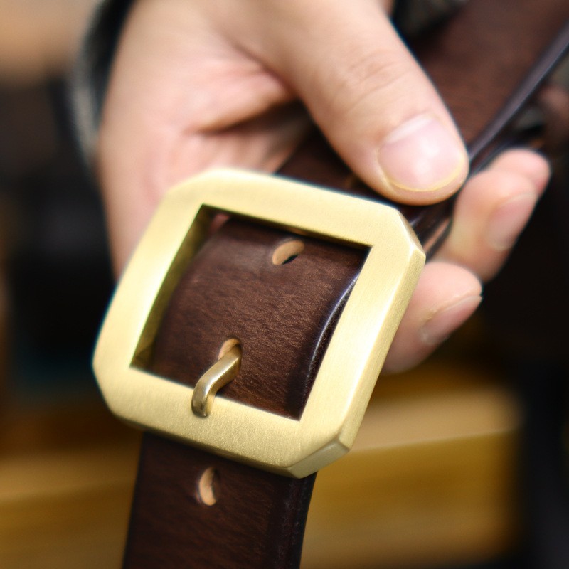 3.8cm wide, brown color, 4mm thick - 125cm