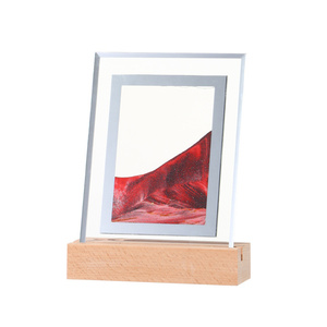 Desktop di nozze 3D clessidra di sabbia decorazione dell'orologio flusso di sabbia pittura rotatoria clessidra <span class=keywords><strong>timer</strong></span> di sabbia