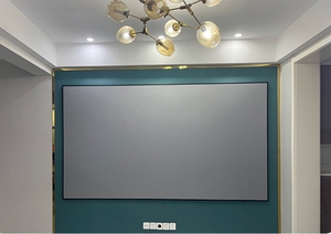 Y-100&quot; 16:9 <strong>Fixed</strong> <strong>Frame</strong> <strong>Screen</strong> 4k Hd Alr Projector <strong>Screen</strong> Wall Mounted Metal 1cm Narrow <strong>Frame</strong> Anti Light Projector <strong>Screen</strong> - Product Image 6