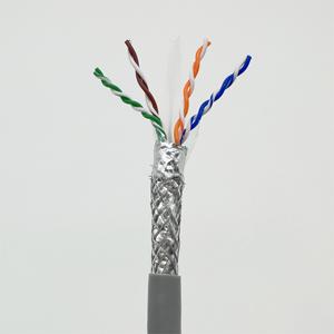 23AWG 24AWG 4对实心导体CE ROHS聚氯乙烯和LSZH护套室内5e Cat6 FTP STP局域网以太网电缆 - Product Image 4