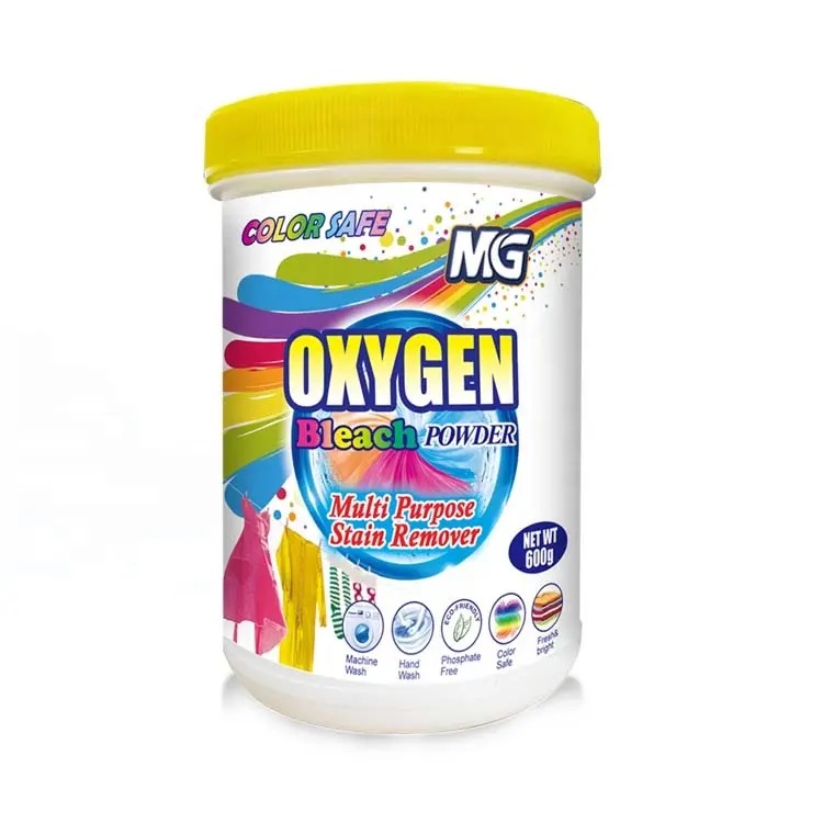 Candeggina dell'ossigeno del pacchetto della bottiglia della polvere del detersivo 500g