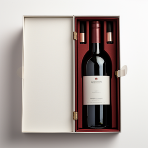 蛤壳式个性化香槟品酒盒礼品带瓶塞套装纸箱酒盒 - Product Image 4