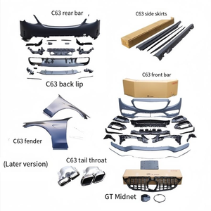 Adatto per la modifica di Mercedes-Benz classe C W205 modelli C260 C200 per installare il Kit paraurti C63AMG compresi i paraurti - Product Image 6