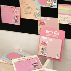 Bloc de notas reutilizable de diseño personalizado Bloc de notas bonitas Kawaii Papelería Notas adhesivas - Product Image 5
