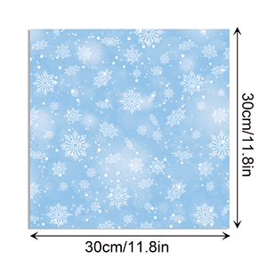 WW129 Inverno Natal Temático Floco De Neve Padrão Scrapbook Papel Artesanato DIY Papel Para Decoração De Fundo Do Partido De Natal