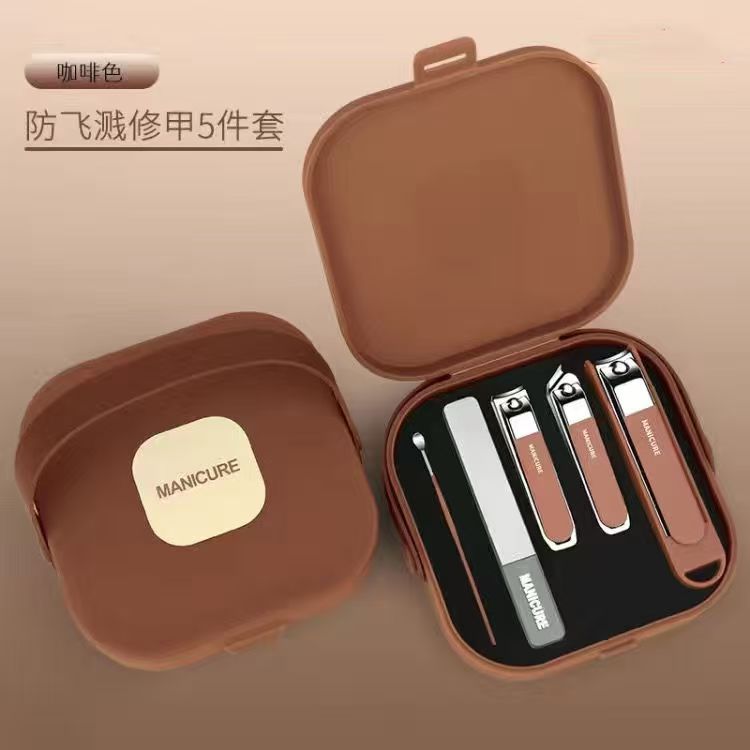 01-Ensemble de 5 pièces-brun