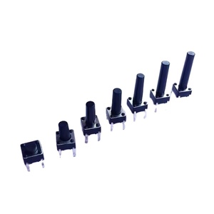 Interruttore a pulsante tattile 6x6 Round 2 Pin con intatto a 4 Pin - Product Image 1
