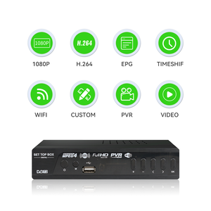 最も安いDVB T2 STBTVレシーバーデコーダーFTAWIFI MPEG4EPGデジタルセットトップボックス - Product Image 2