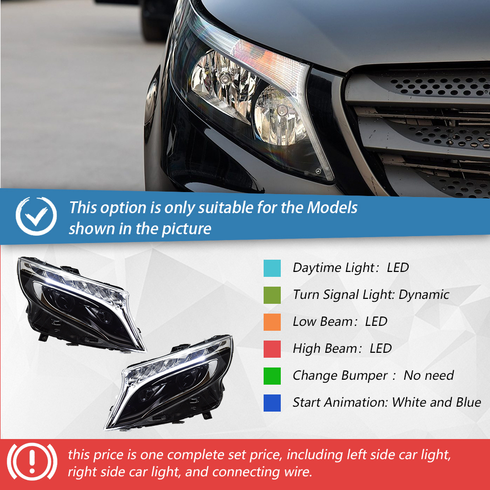 Headlights one set