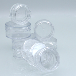 Empty <strong>Cream</strong> Leak Proof Makeup Refillable Sample Containers Cosmetic <strong>Jars</strong> <strong>3</strong> g 3ml 2.5g 3g 2.5ml 5 Gram 5g Plastic <strong>Jars</strong> With Lids - Product Image 3