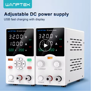 Wanptek 30V 60V 120V DC電源10A/5A電流と150W/300W電源230V入力の単一出力ラボソース - Product Image 6