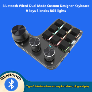 Teclado de diseñador, 3 botones, 9 teclas, teclado USB personalizado, teclado de ordenador, teclado de programación de enchufe caliente personalizado