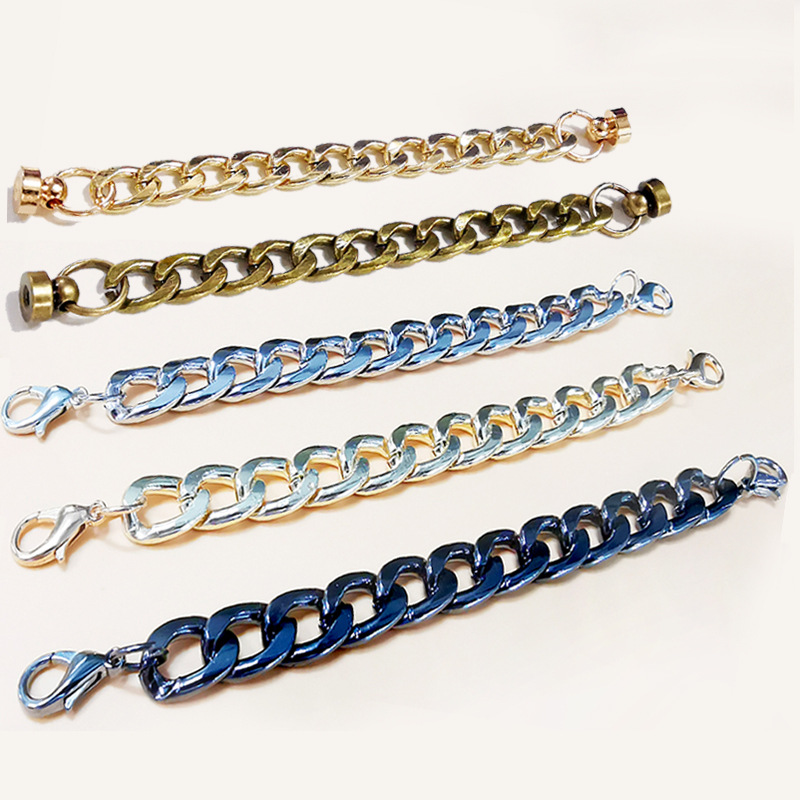 Gold double-headed clasp chain 7*14 shrimp clasp