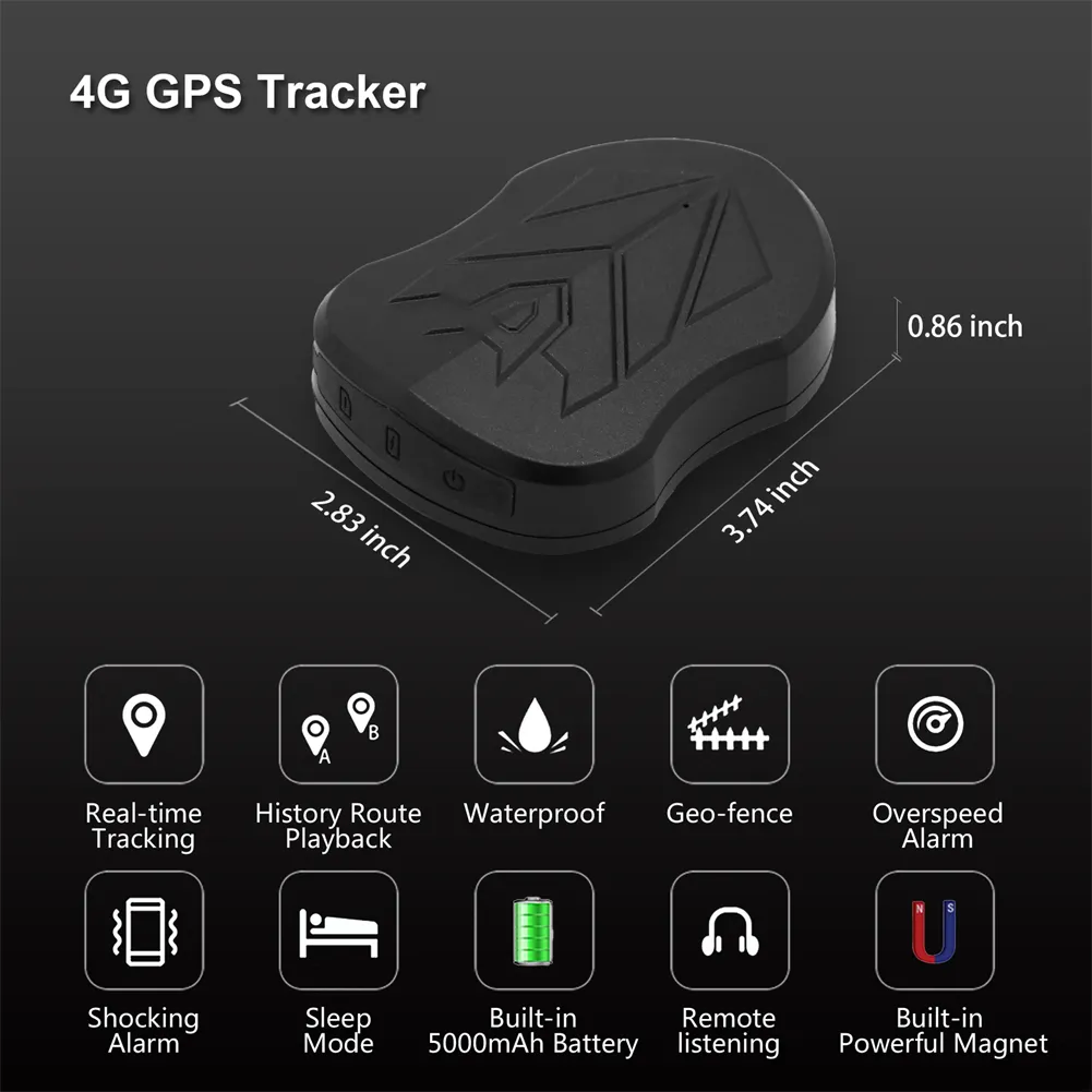 Inseguitore di GPS dello scaffale 4G ST-905L 5000mah incorporato nella batteria 4G GPS che segue dispositivo con forte magnetico