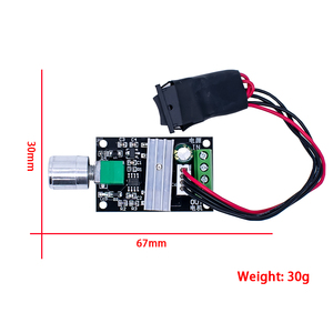 PWM DCモータースピードコントローラ6V/12V/24V 3Aスピードコントロールスイッチ、前方および逆機能付きパワードライバモジュール - Product Image 5