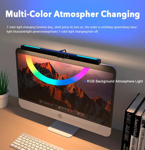 RGB Monitor Light Bar for <strong>Computer</strong> Screen with Touch <strong>Control</strong> Easy to Install LED Desk Lamp for Gaming and Office <strong>Use</strong>