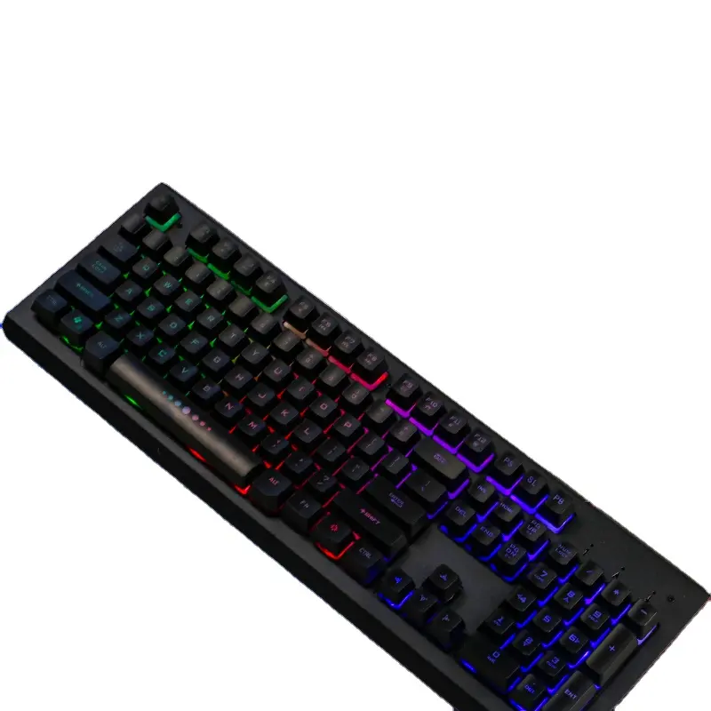 High quality waterproof RGB light up wired computer typewriter gamers tastatura gaming kebord 105 keys mechanical keyboard