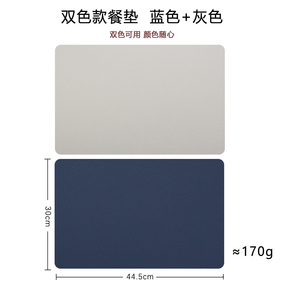 sets de table bleu-gris
