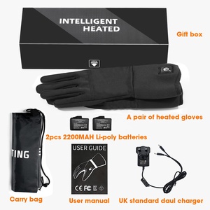 Touch Screen batteria più sottile Guantes elettrici ricaricabili inverno mano calda Moto guida guanto da motoslitta riscaldato fodere riscaldanti - Product Image 5