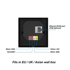 4 pollici KNX Smart pannello di controllo per il sistema KNX illuminazione HVAC tende di scena di controllo per l'automazione domestica KNX gestione degli edifici - Product Image 6