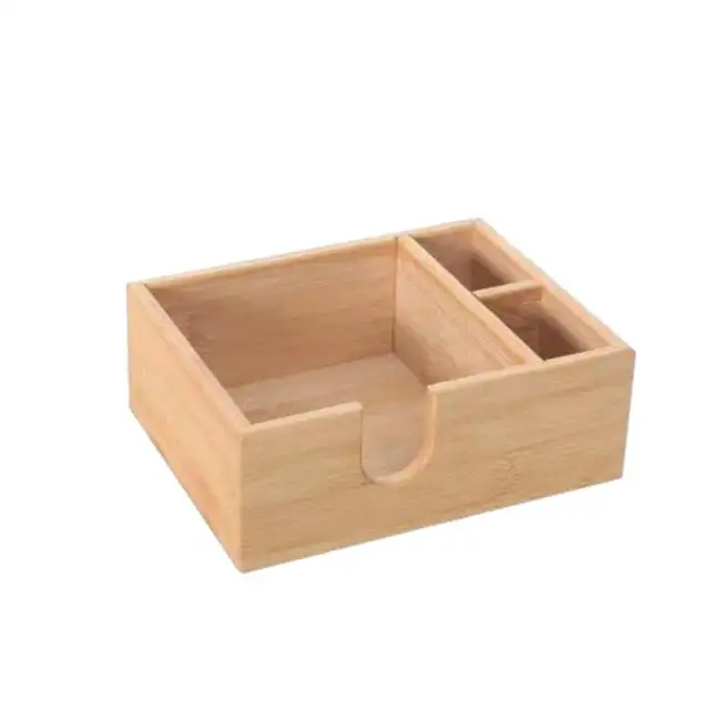Caja de almacenamiento de pañuelos para el hogar, caja de pañuelos moderna y sencilla sin cubierta, soporte de madera de Bambú