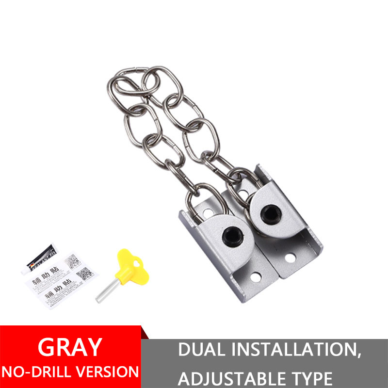 23cm Dual-head detachable(Dril free) Silver