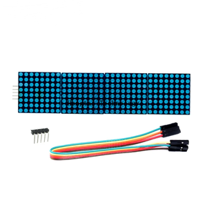 MAX7219 Dot Matrix Module 4-in-1-Display mit 5P rot-grünen und blauen Kabeln für Mikrocontroller-Entwicklungs platinen - Product Image 5