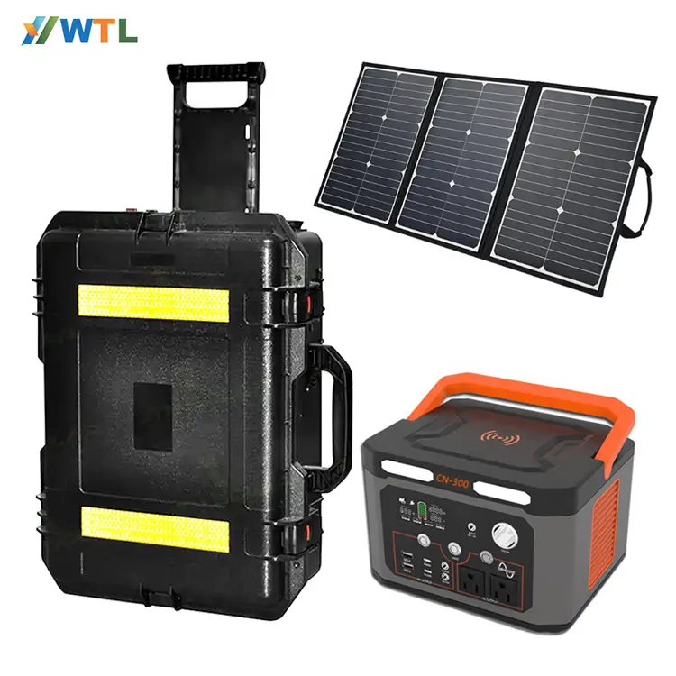 Generador solar WTL OEM 300W 500W 1000W 1500W 2000W 3000W 5000W 10000W Estación de energía portátil con batería para exteriores con paneles solares