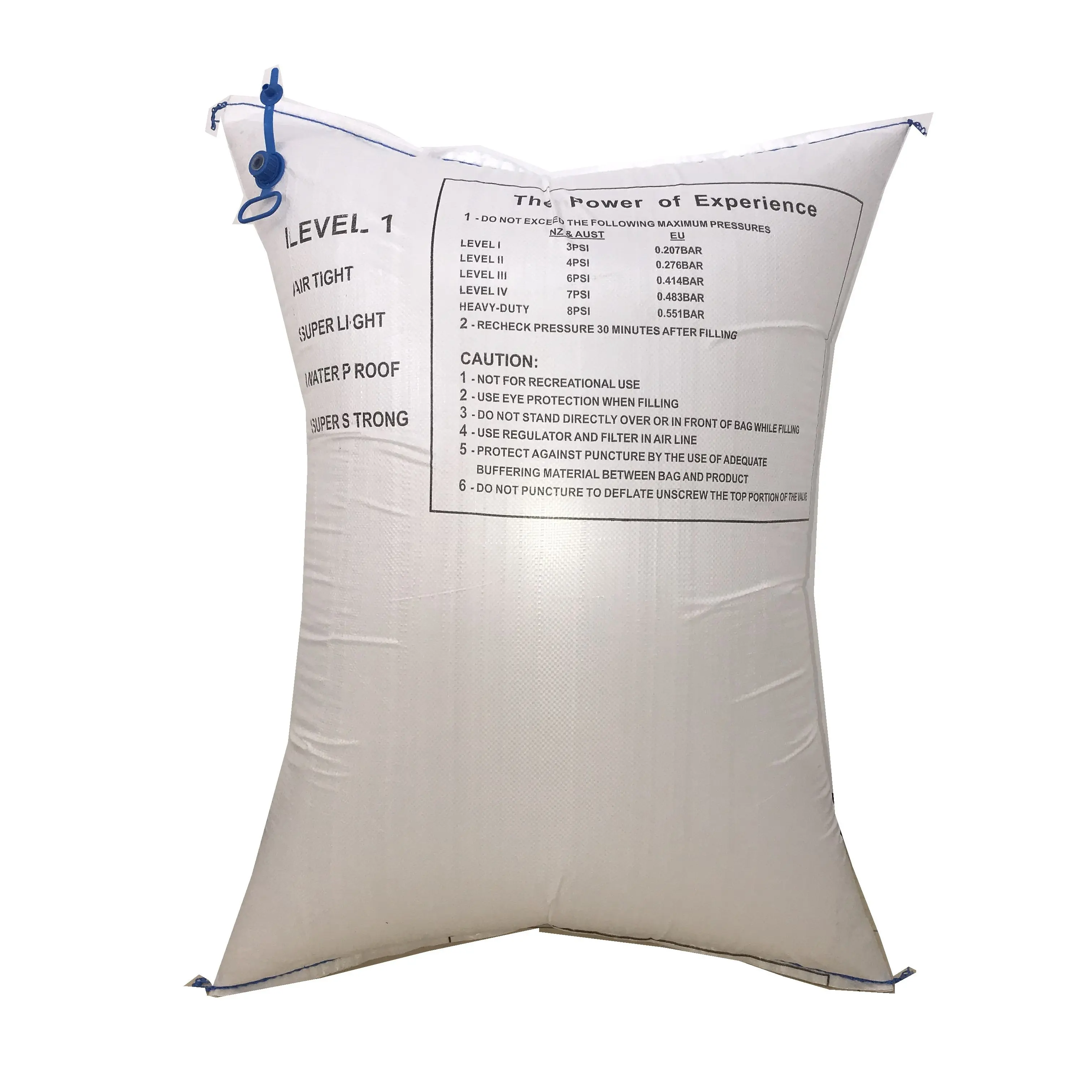 Carta Kraft all'ingrosso della fabbrica/borsa tessuta PP logistica imballaggio Air Dunnage Bags gonfiabile air Bag per la spedizione marittima