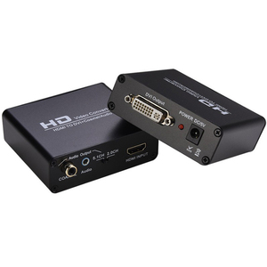 <strong>HDMI</strong> <strong>to</strong> DVI Video Converter From <strong>HDMI</strong> Digital signal <strong>to</strong> DVI Digital signal and (analog or Digital) Audio signal - Product Image 1