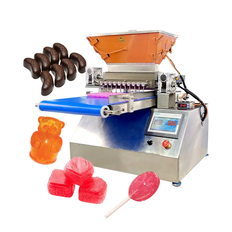 Okyanus ucuz laboratuvar kullanımı küçük tatlı sert masaüstü şeker dökün şeker formu yapmak için makine el Depositor sakızlı