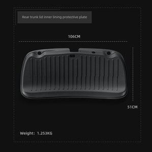 สำหรับ24 Tesla รุ่น3 Highland ที่เหมาะสม tailgate GUARD Suede แพคเกจเต็มรูปแบบการป้องกันลำต้นภายใน Tesla อุปกรณ์เสริม - Product Image 5